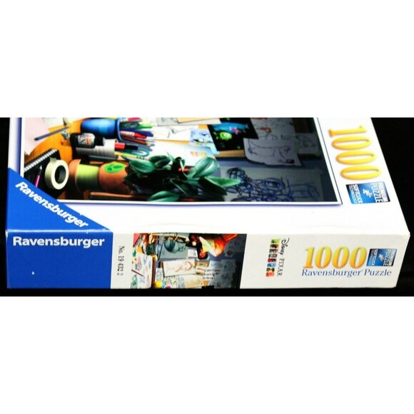 Disney Pixar Ravensburger Puzzle The Artist's Desk 1000 Pieces 19 432 2 Sketches - Picture 6 of 8